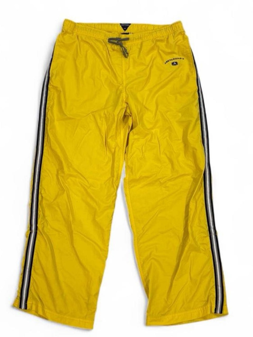 Men’s Y2K vintage Abercrombie & Fitch Gym Issue Yellow Track Pants